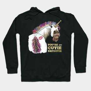 Flirty Weird Unicorn - Cutie Patootie Hoodie